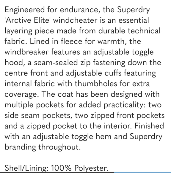 [S] SUPERDRY Grey Elite Windcheater Jacket - Men's - Picture 9 of 9